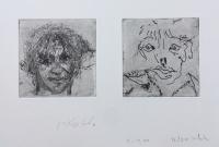 Two Portraits made  by me and Assaf