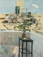 Flowerpot and City View